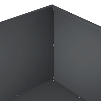 vidaXL Garden Planter Anthracite 60 x 60 x 40 cm Cold-rolled Steel 5