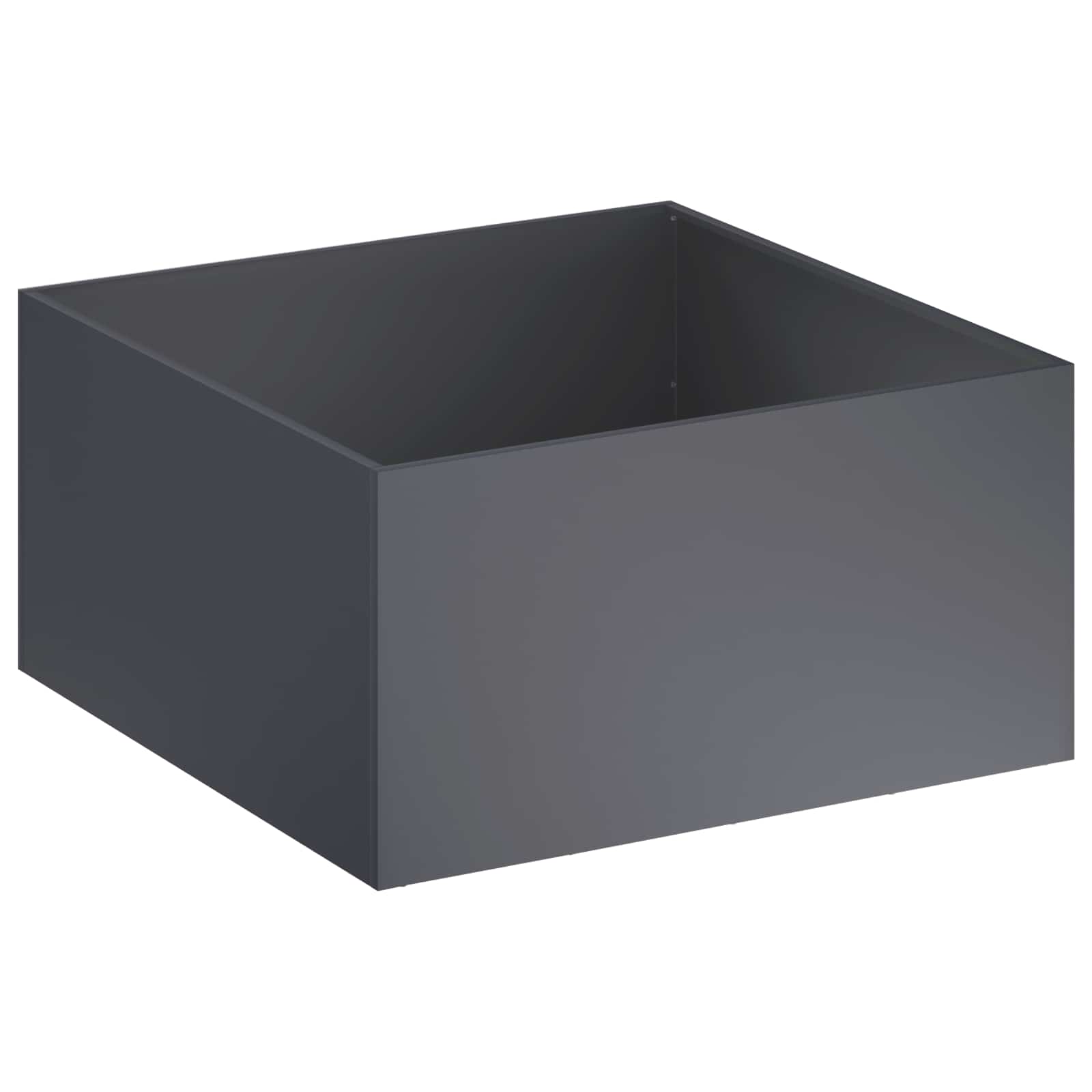 vidaXL Garden Planter Anthracite 60 x 60 x 40 cm Cold-rolled Steel 2