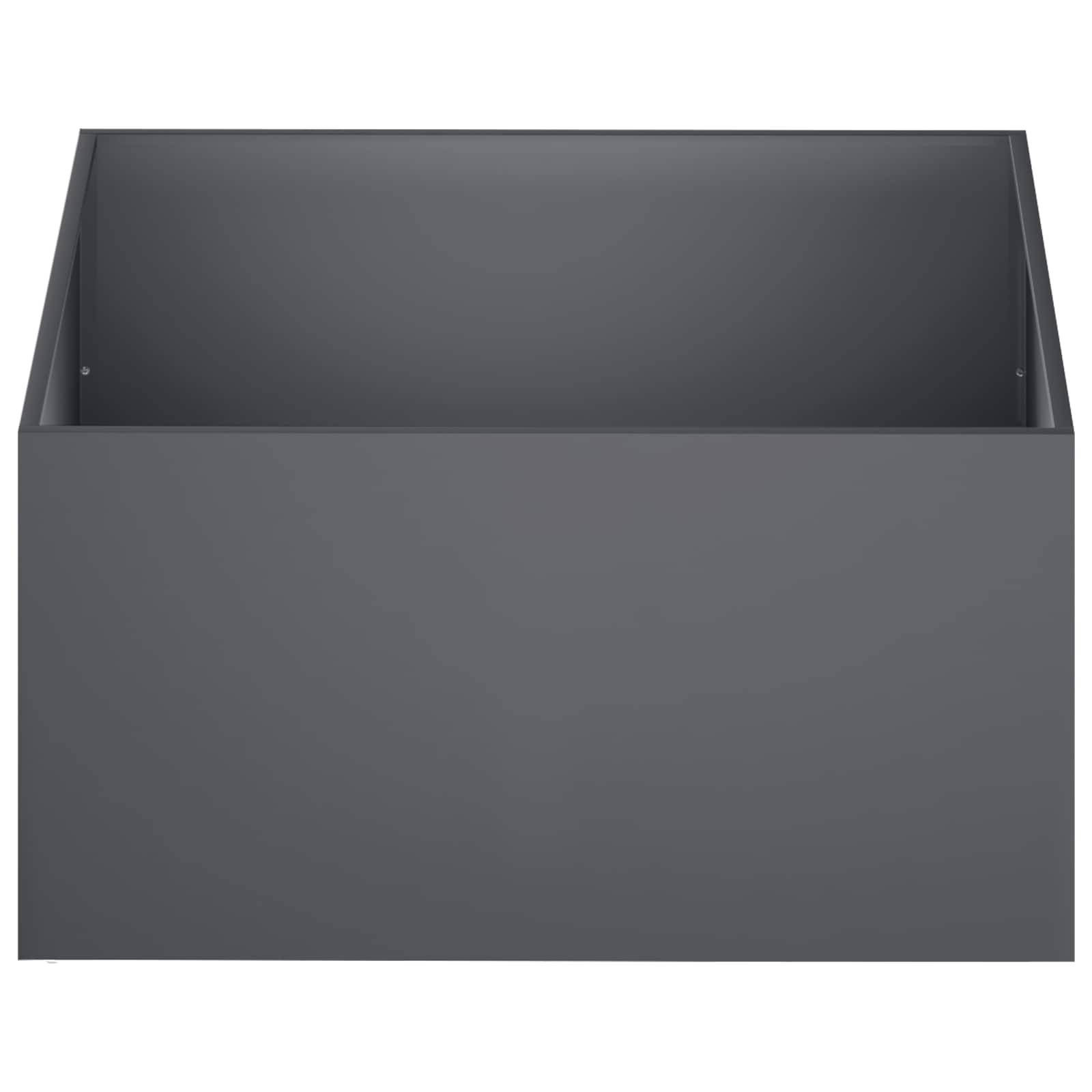 vidaXL Garden Planter Anthracite 60 x 60 x 40 cm Cold-rolled Steel 3
