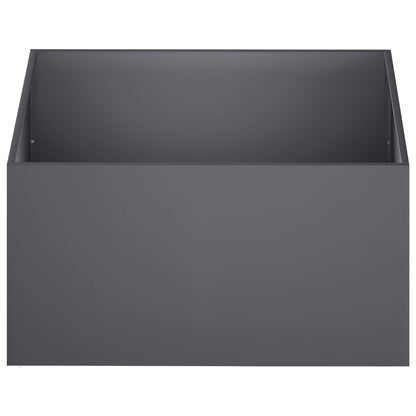 vidaXL Garden Planter Anthracite 60 x 60 x 40 cm Cold-rolled Steel 3