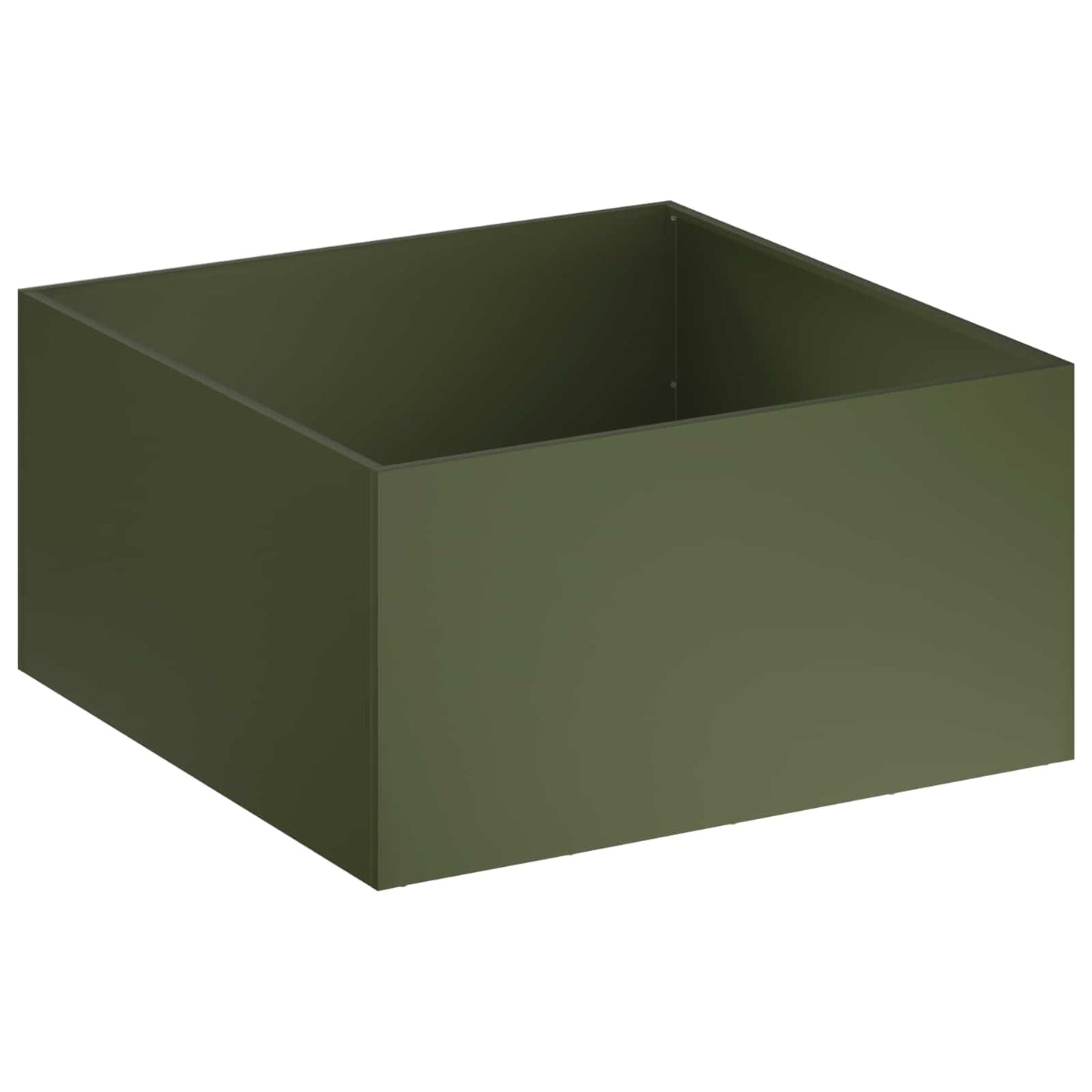 vidaXL Garden Planter Olive Green 60 x 60 x 40 cm Cold-rolled Steel 2