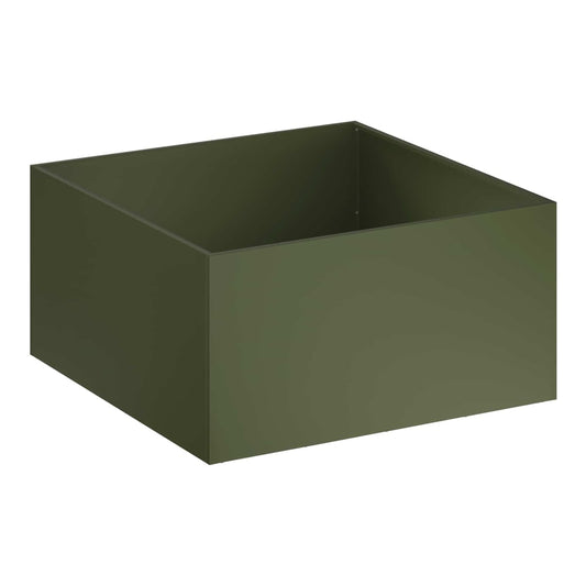Garden Planter Cold-rolled Steel 1 Olive green Height 40 cm 60 cm 60 cm