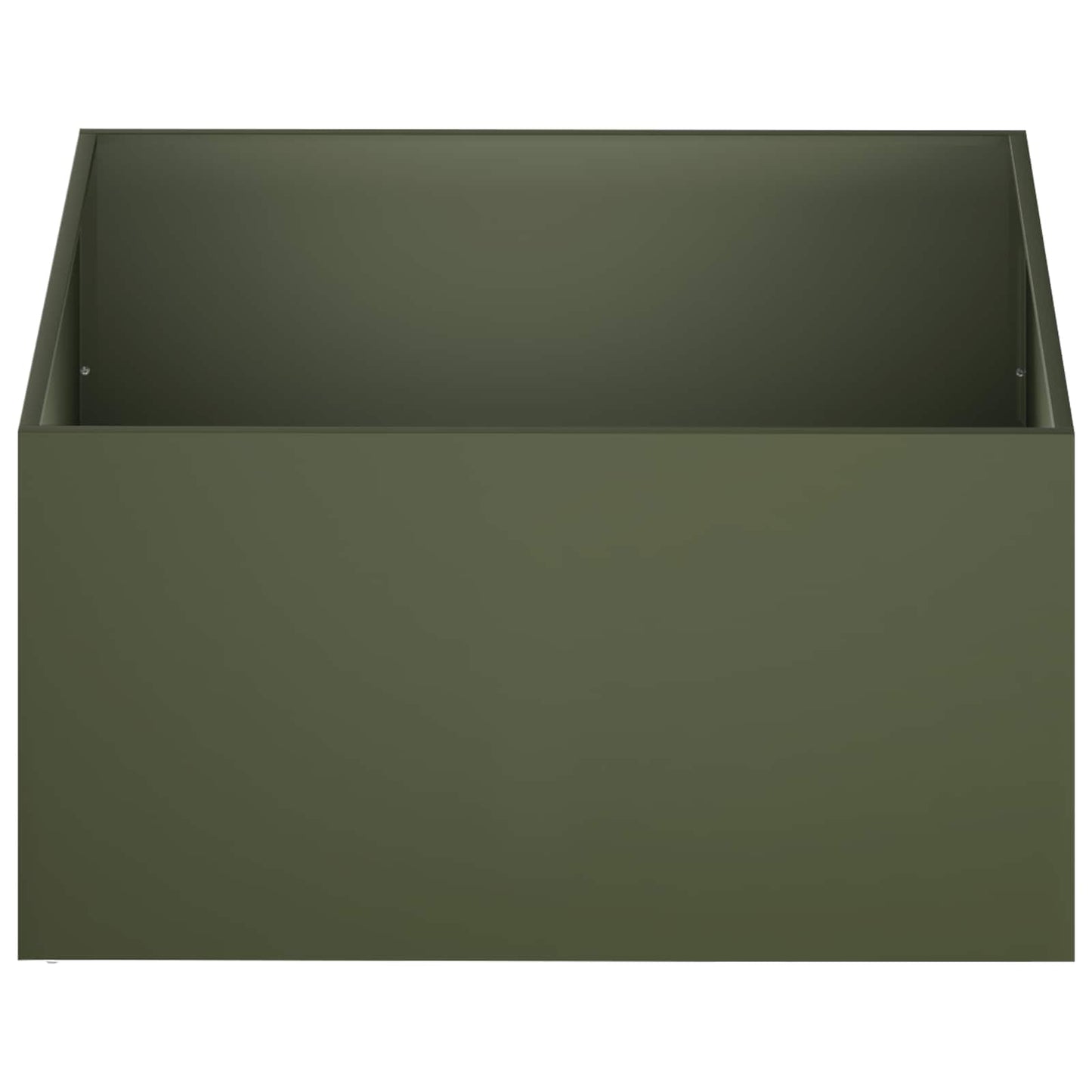 vidaXL Garden Planter Olive Green 60 x 60 x 40 cm Cold-rolled Steel 3