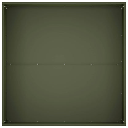 vidaXL Garden Planter Olive Green 60 x 60 x 40 cm Cold-rolled Steel 4