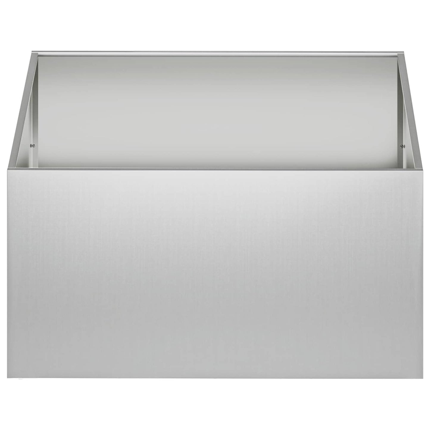 vidaXL Garden Planter 2 pcs Silver 60 x 60 x 40 cm Galvanised Steel 4