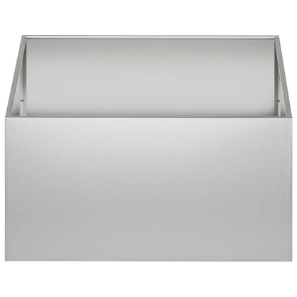 vidaXL Garden Planter 2 pcs Silver 60 x 60 x 40 cm Galvanised Steel 4