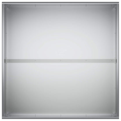 vidaXL Garden Planter 2 pcs Silver 60 x 60 x 40 cm Galvanised Steel 5