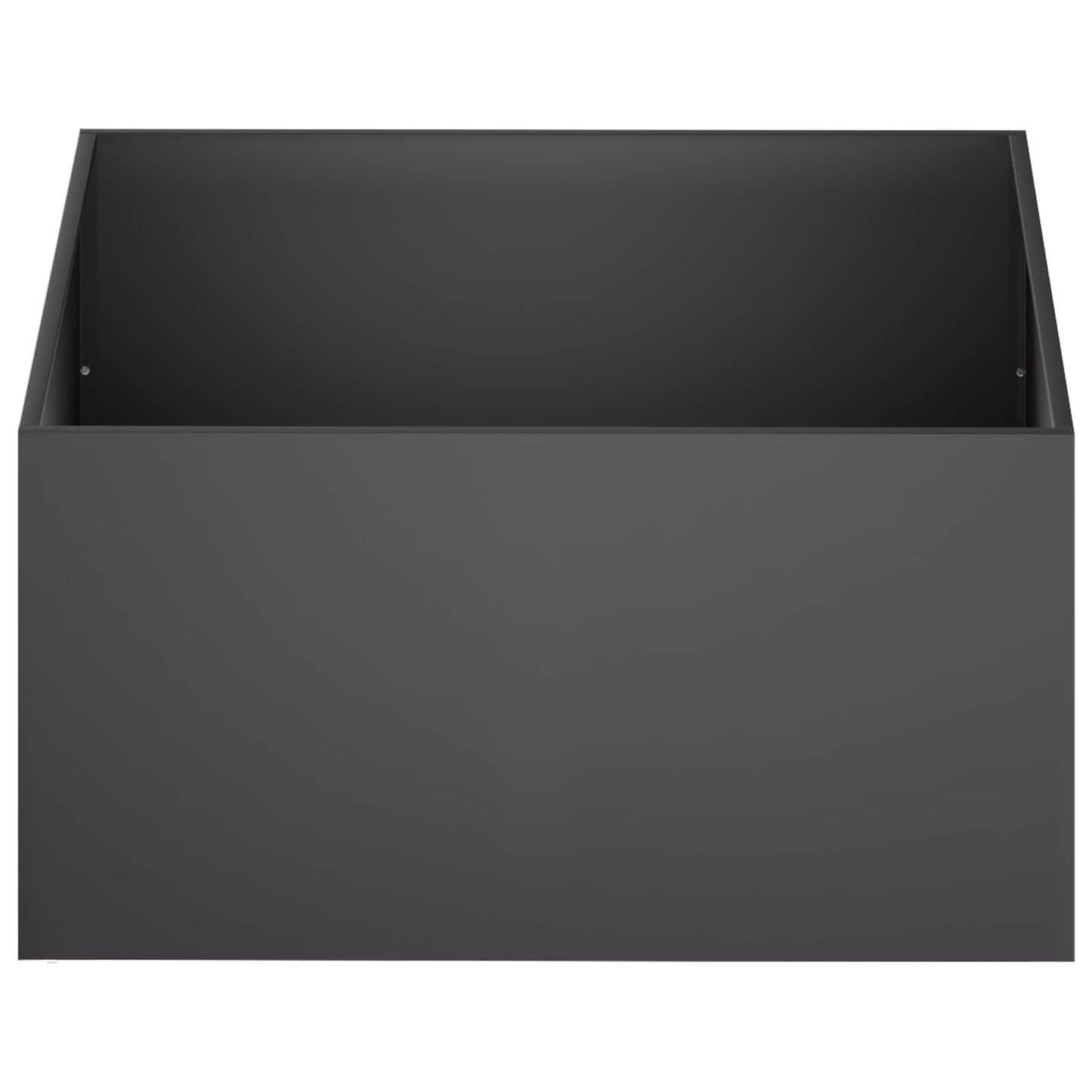vidaXL Garden Planter Black 80 x 80 x 40 cm Cold-rolled Steel 3