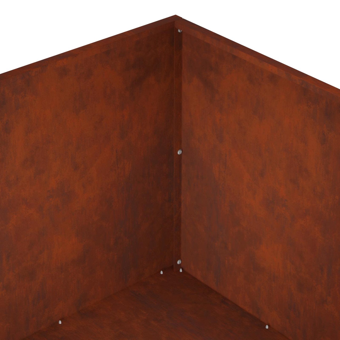 vidaXL Garden Planter Rusty 80 x 80 x 40 cm Weathering Steel 6