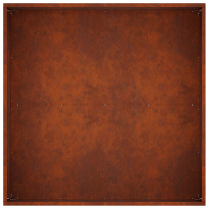 vidaXL Garden Planter Rusty 80 x 80 x 40 cm Weathering Steel 5