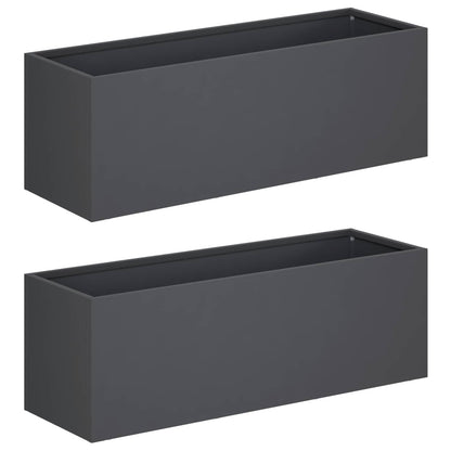 Garden Planter 2 pcs Anthracite