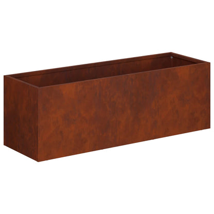 Garden Planter 2 pcs Rusty Weathering Steel