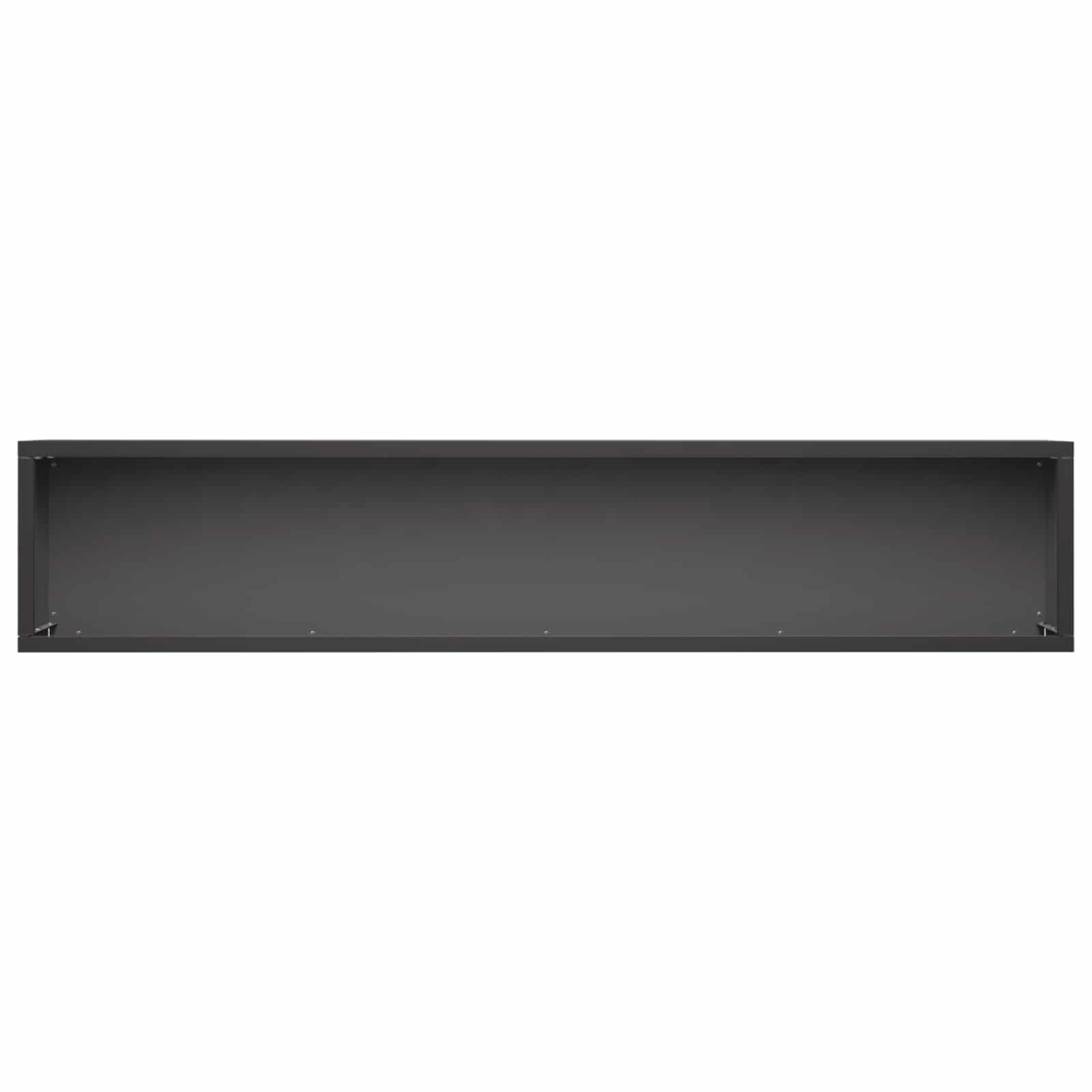 vidaXL Garden Planter 2 pcs Black 80 x 20 x 20 cm Cold-rolled Steel 5