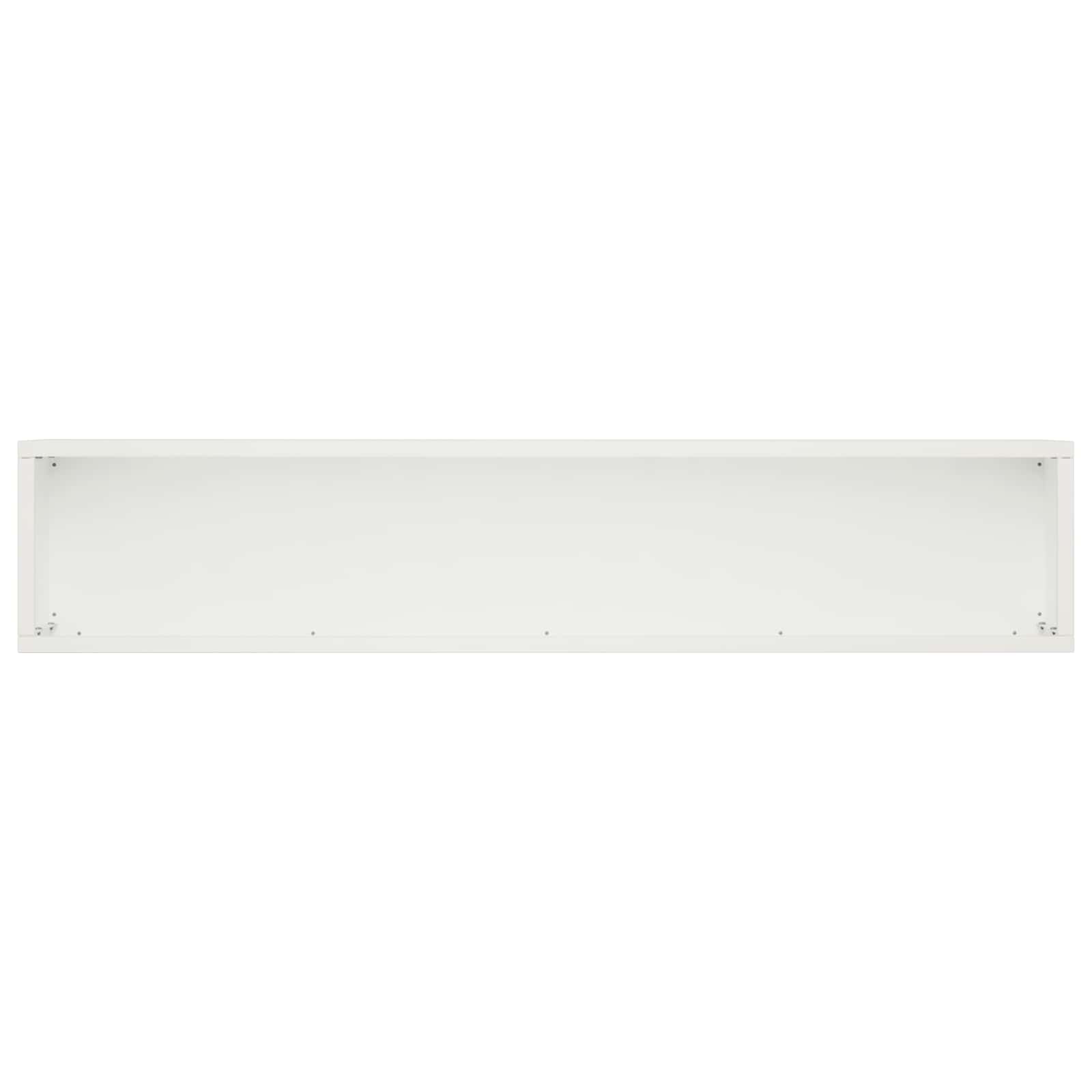 vidaXL Garden Planter 2 pcs White 80 x 20 x 20 cm Cold-rolled Steel 5