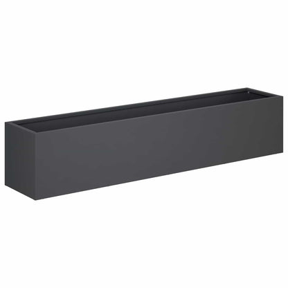 vidaXL Garden Planter 2 pcs Anthracite 80 x 20 x 20 cm 3