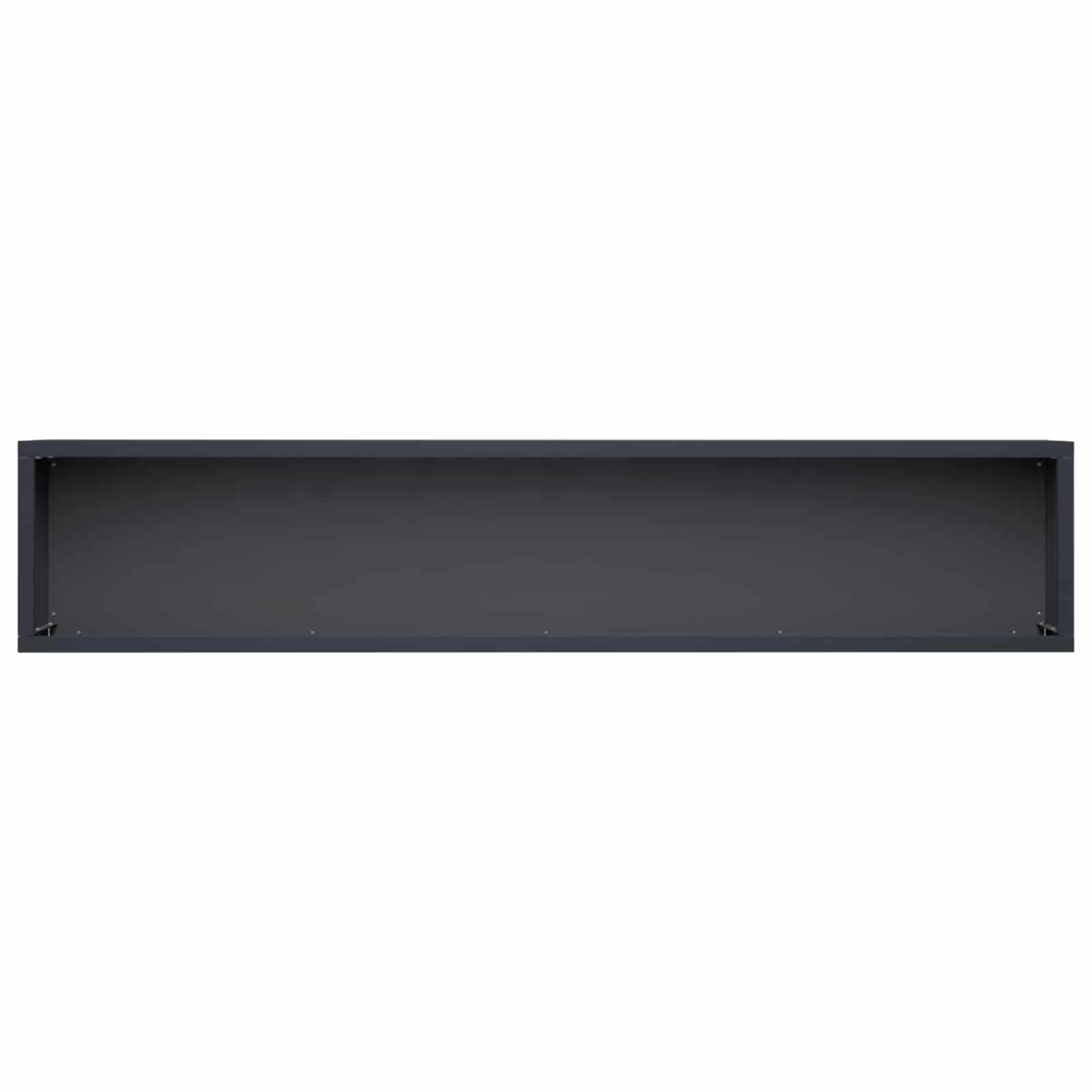 vidaXL Garden Planter 2 pcs Anthracite 80 x 20 x 20 cm 5