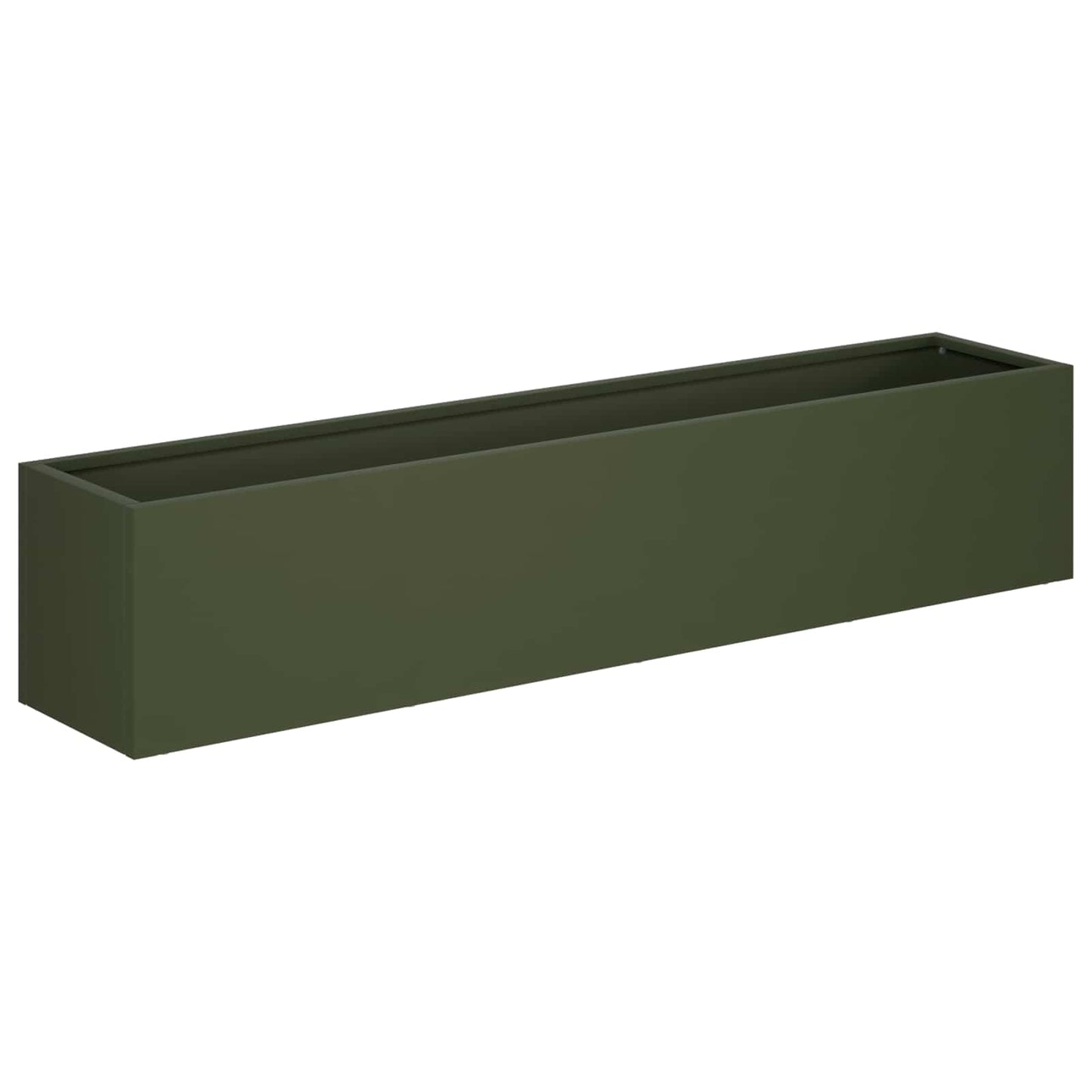 vidaXL Garden Planter Olive Green 80 x 20 x 20 cm Cold-rolled Steel 2