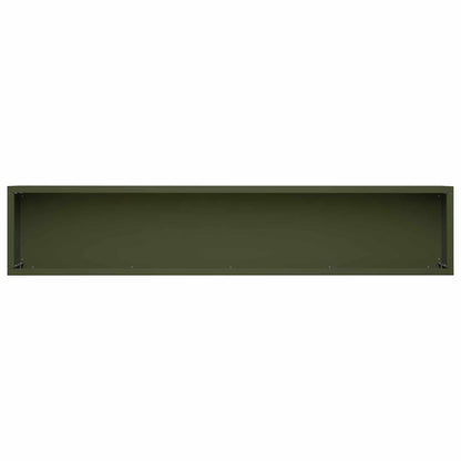 vidaXL Garden Planter 2 pcs Olive Green 80 x 20 x 20 cm 5