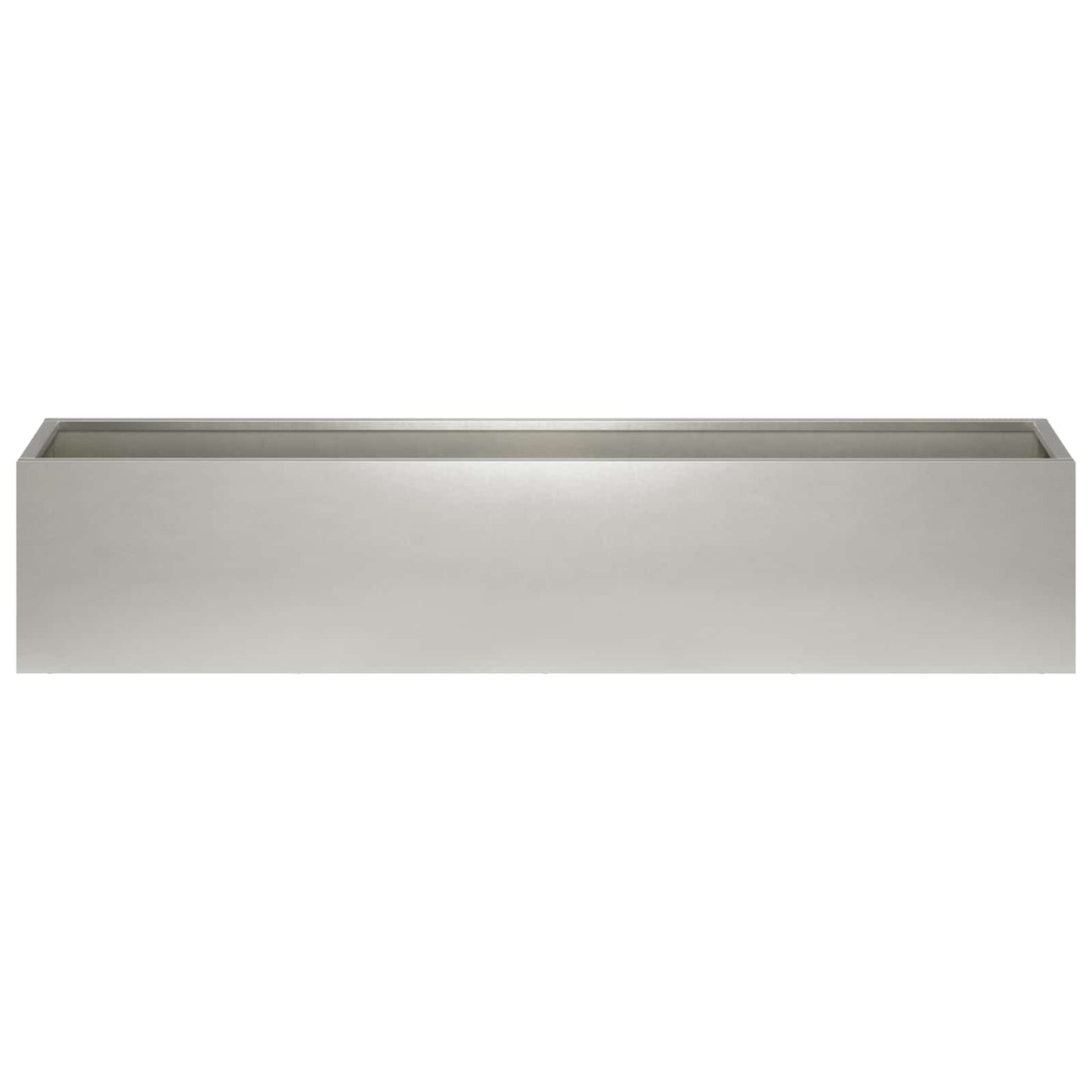 vidaXL Garden Planter Silver 80 x 20 x 20 cm Stainless Steel 3