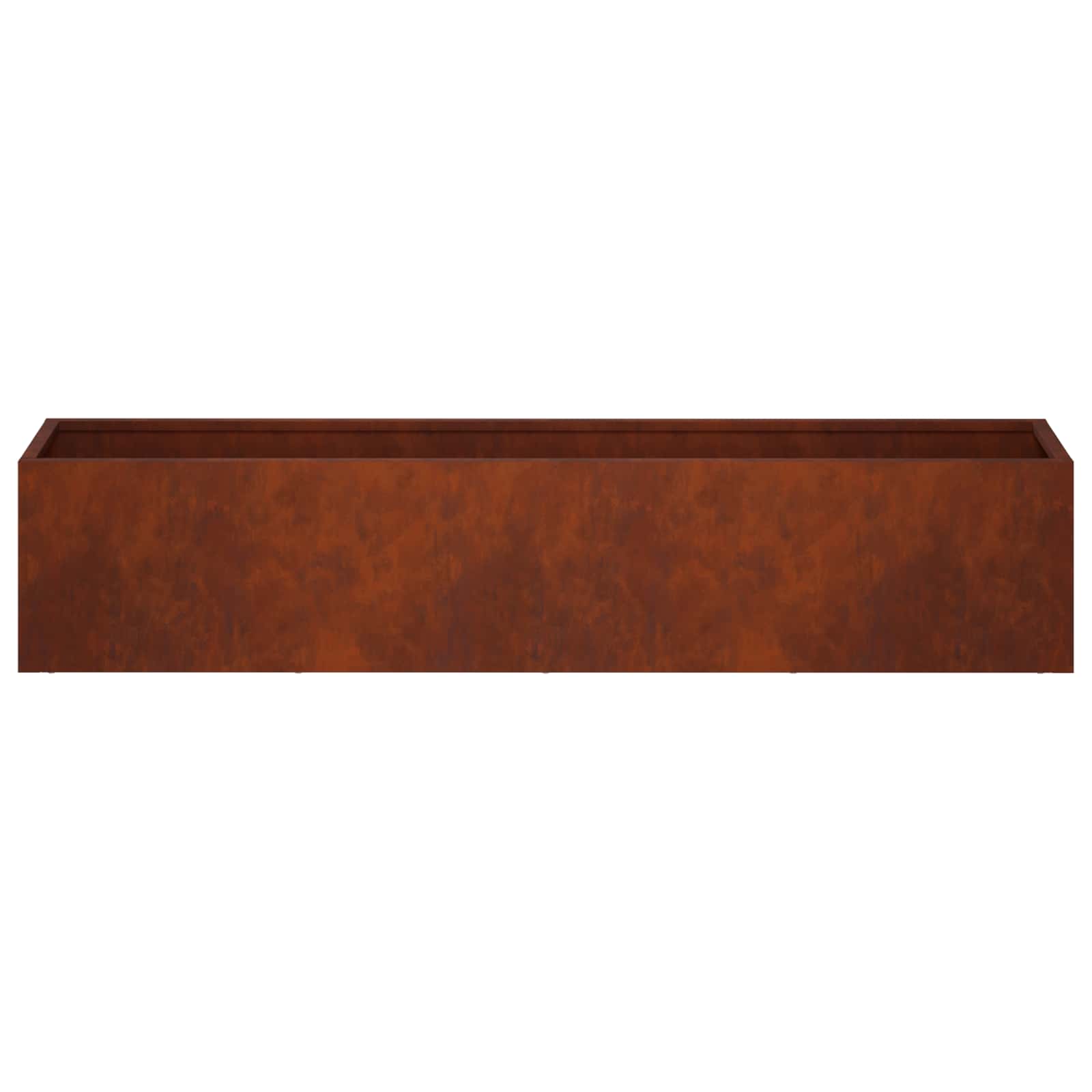 vidaXL Garden Planter 2 pcs Rusty 80 x 20 x 20 cm Weathering Steel 5