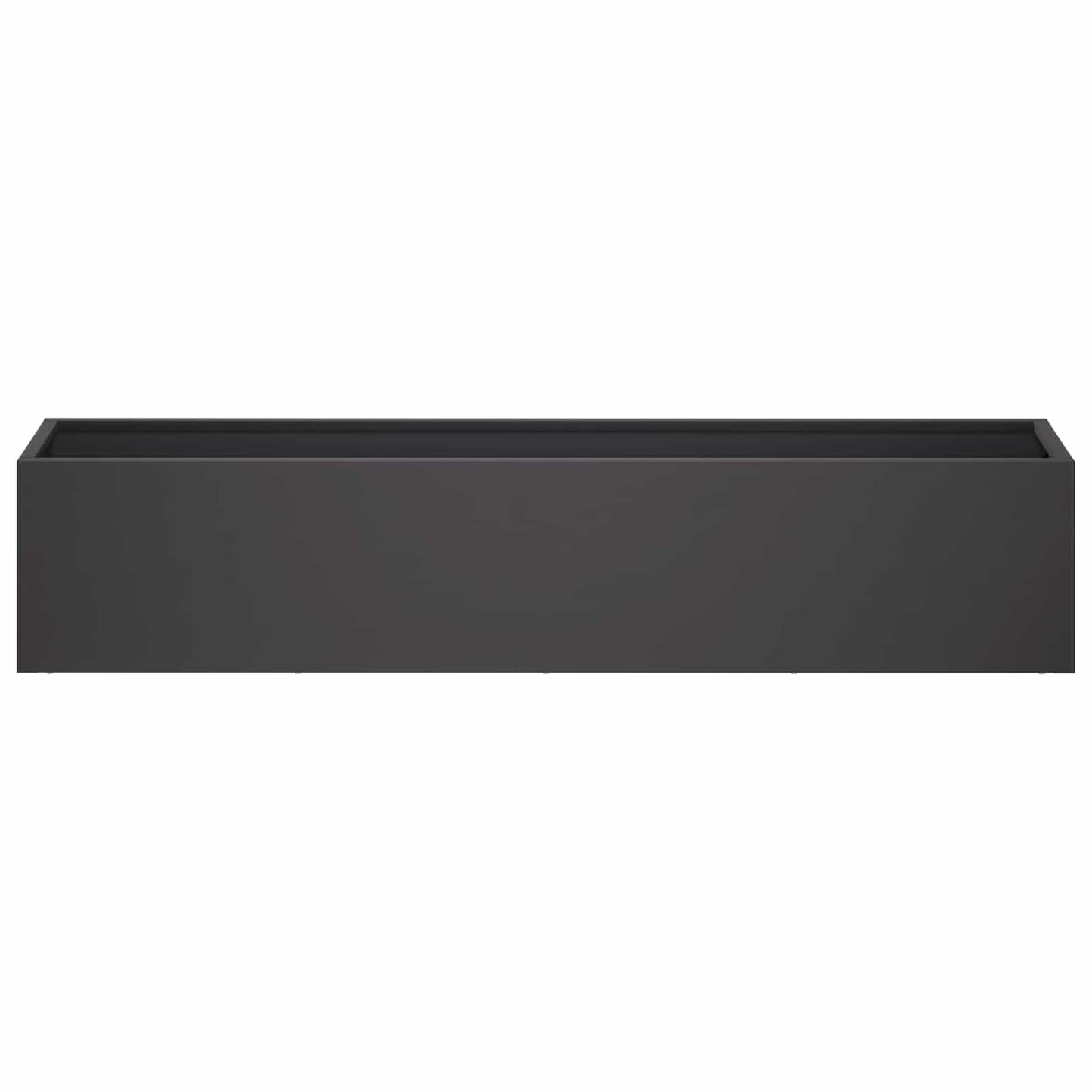 vidaXL Garden Planter 2 pcs Black 100 x 20 x 20 cm Cold-rolled Steel 4