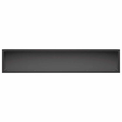 vidaXL Garden Planter 2 pcs Black 100 x 20 x 20 cm Cold-rolled Steel 5