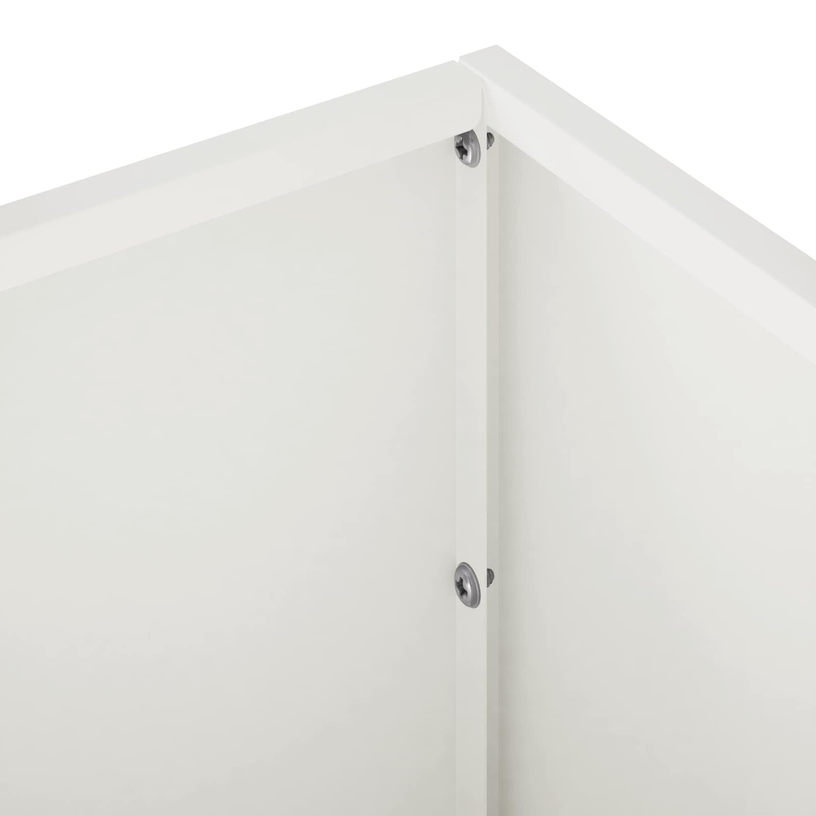 vidaXL Garden Planter 2 pcs White 100 x 20 x 20 cm Cold-rolled Steel 6