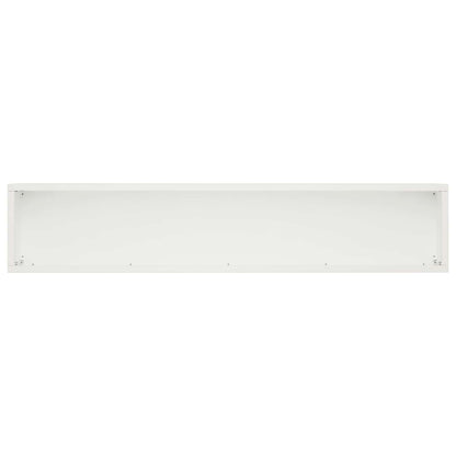 vidaXL Garden Planter 2 pcs White 100 x 20 x 20 cm Cold-rolled Steel 5