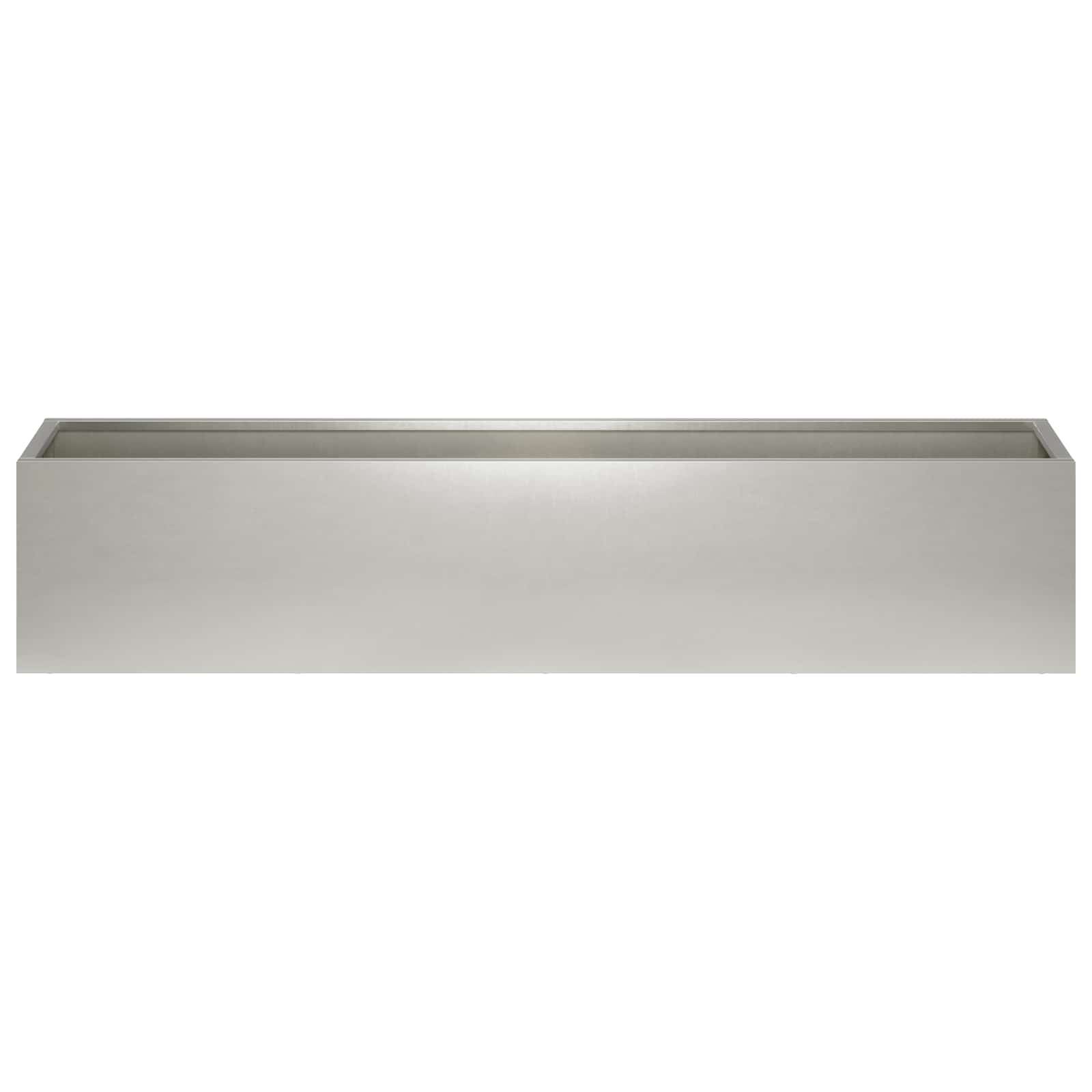 vidaXL Garden Planter Silver 100 x 20 x 20 cm Stainless Steel 3