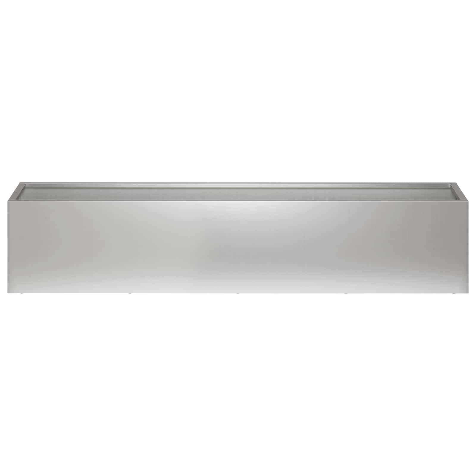 vidaXL Garden Planter 2 pcs Silver 100 x 20 x 20 cm Galvanised Steel 4
