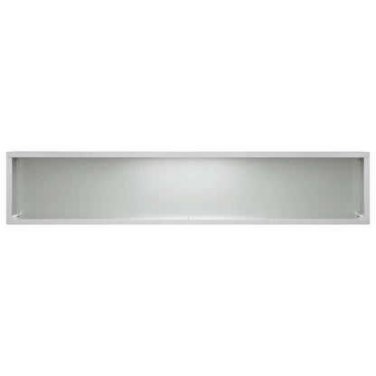 vidaXL Garden Planter 2 pcs Silver 100 x 20 x 20 cm Galvanised Steel 5