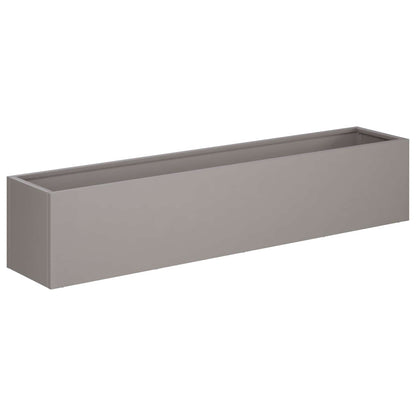 vidaXL Garden Planter 2 pcs Rusty 100 x 20 x 20 cm Weathering Steel 4