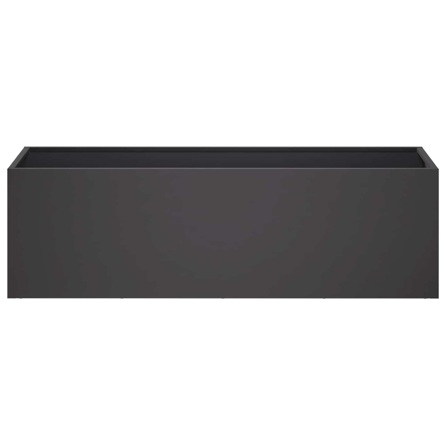 vidaXL Garden Planter 2 pcs Black 80 x 30 x 30 cm Cold-rolled Steel 4