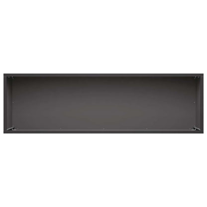vidaXL Garden Planter 2 pcs Black 80 x 30 x 30 cm Cold-rolled Steel 5