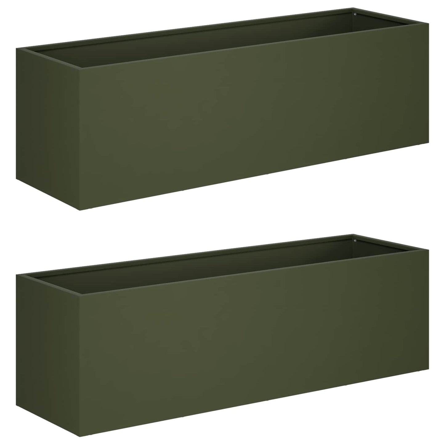 vidaXL Garden Planter 2 pcs Olive Green 80 x 30 x 30 cm 2