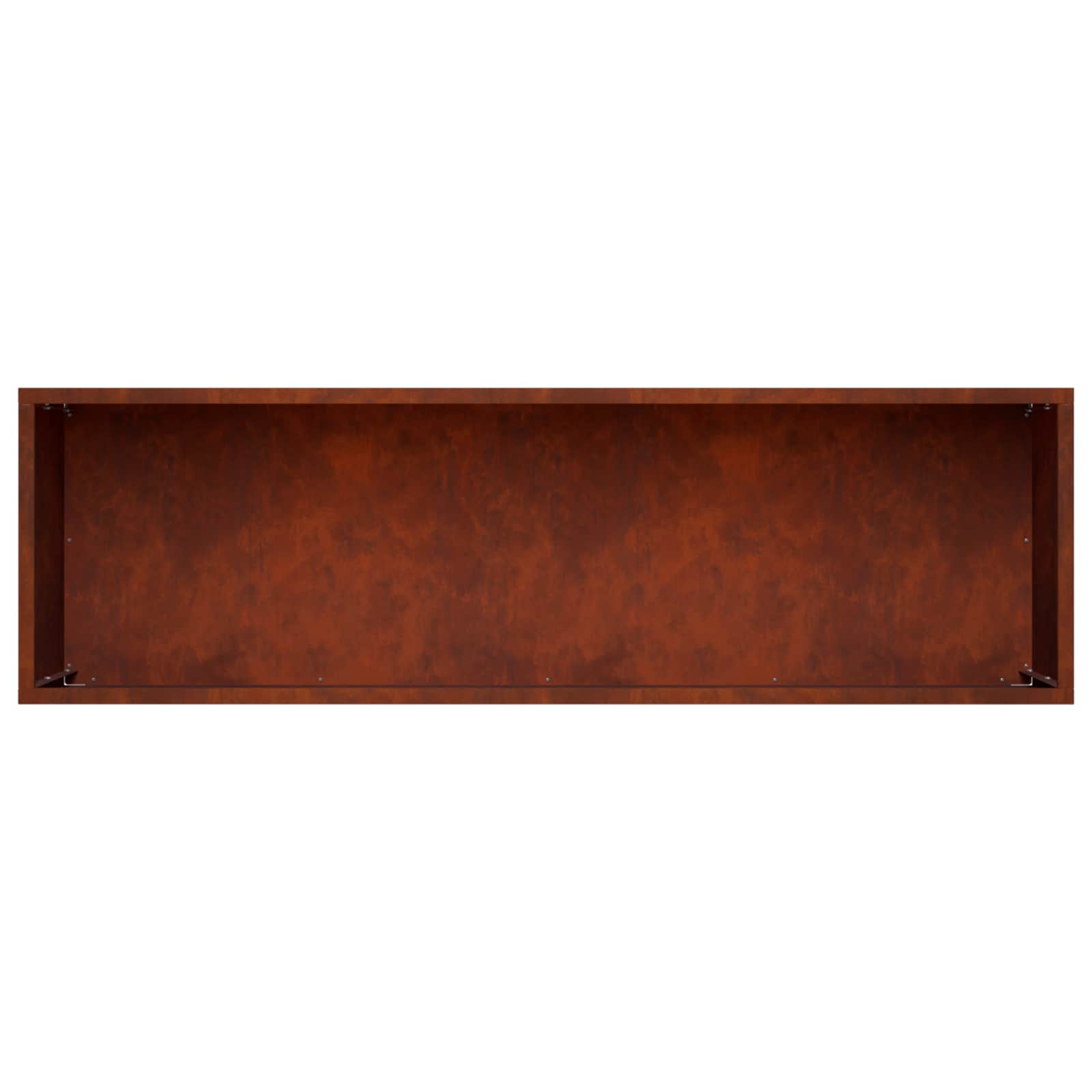 vidaXL Garden Planter 2 pcs Rusty 80 x 30 x 30 cm Weathering Steel 6