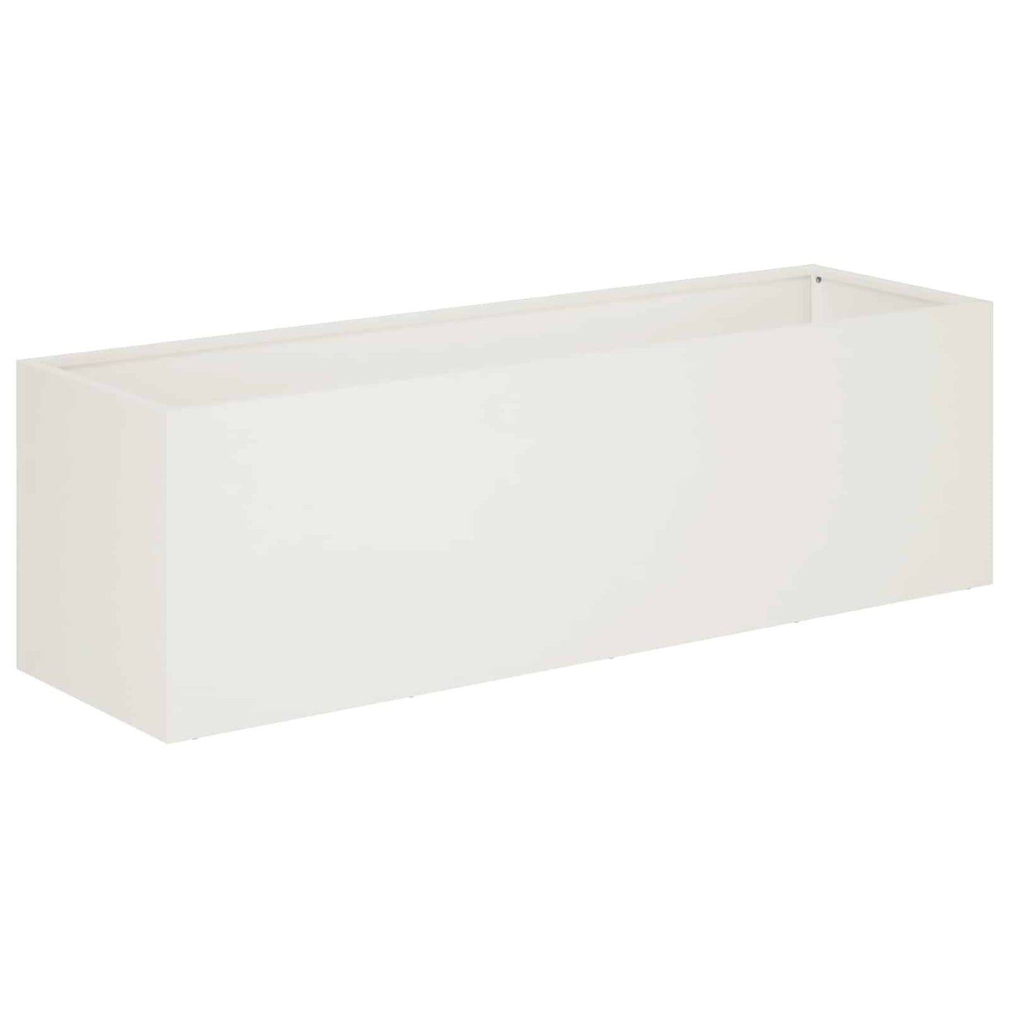vidaXL Garden Planter White 100 x 30 x 30 cm Cold-rolled Steel 2
