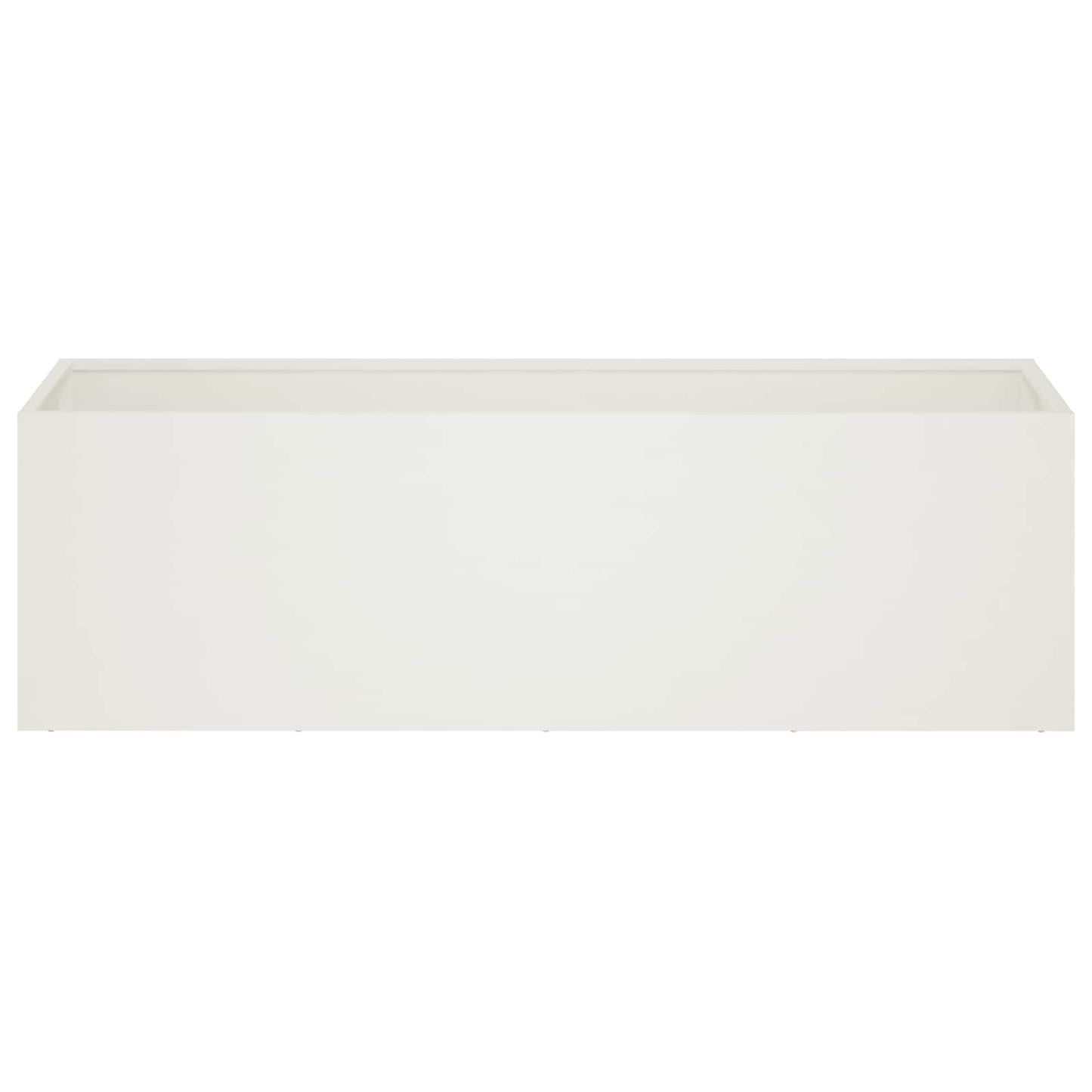 vidaXL Garden Planter White 100 x 30 x 30 cm Cold-rolled Steel 3