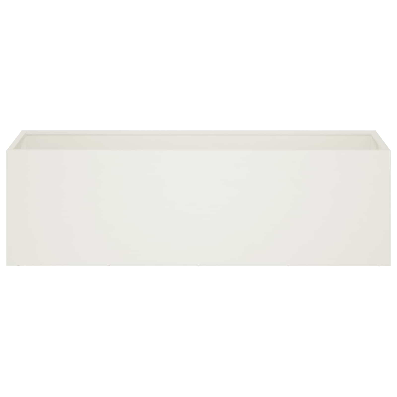 vidaXL Garden Planter White 100 x 30 x 30 cm Cold-rolled Steel 3