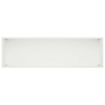 vidaXL Garden Planter White 100 x 30 x 30 cm Cold-rolled Steel 4