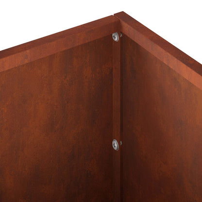 vidaXL Garden Planter Rusty 100 x 30 x 30 cm Weathering Steel 6