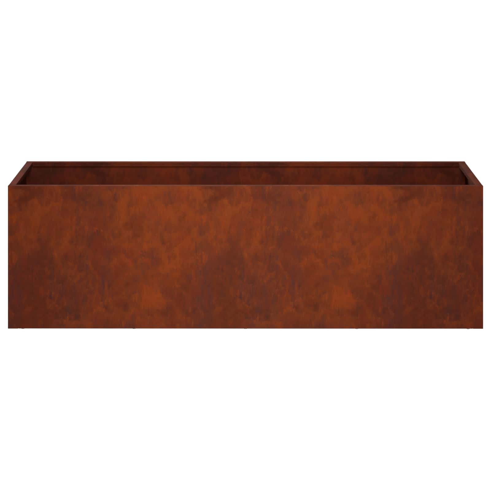 vidaXL Garden Planter Rusty 100 x 30 x 30 cm Weathering Steel 4