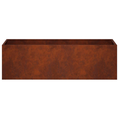 vidaXL Garden Planter Rusty 100 x 30 x 30 cm Weathering Steel 4
