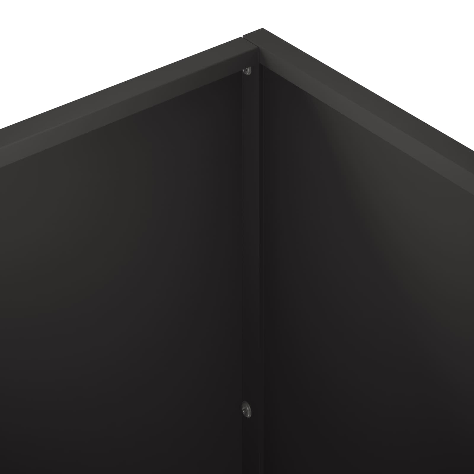 vidaXL Garden Planter Black 80 x 40 x 40 cm Cold-rolled Steel 5