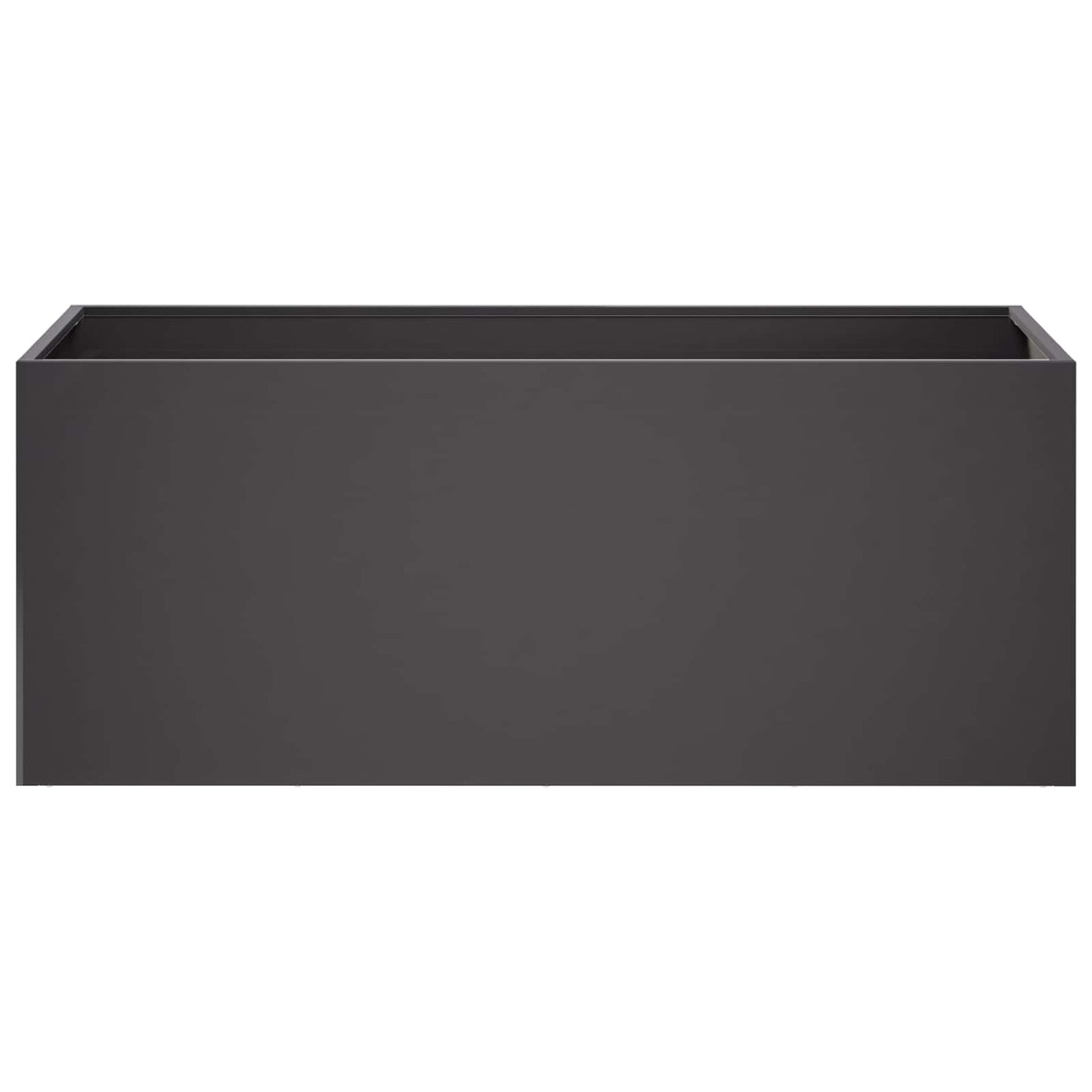 vidaXL Garden Planter Black 80 x 40 x 40 cm Cold-rolled Steel 3