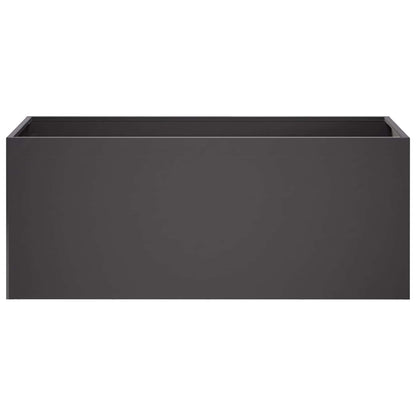 vidaXL Garden Planter Black 80 x 40 x 40 cm Cold-rolled Steel 3