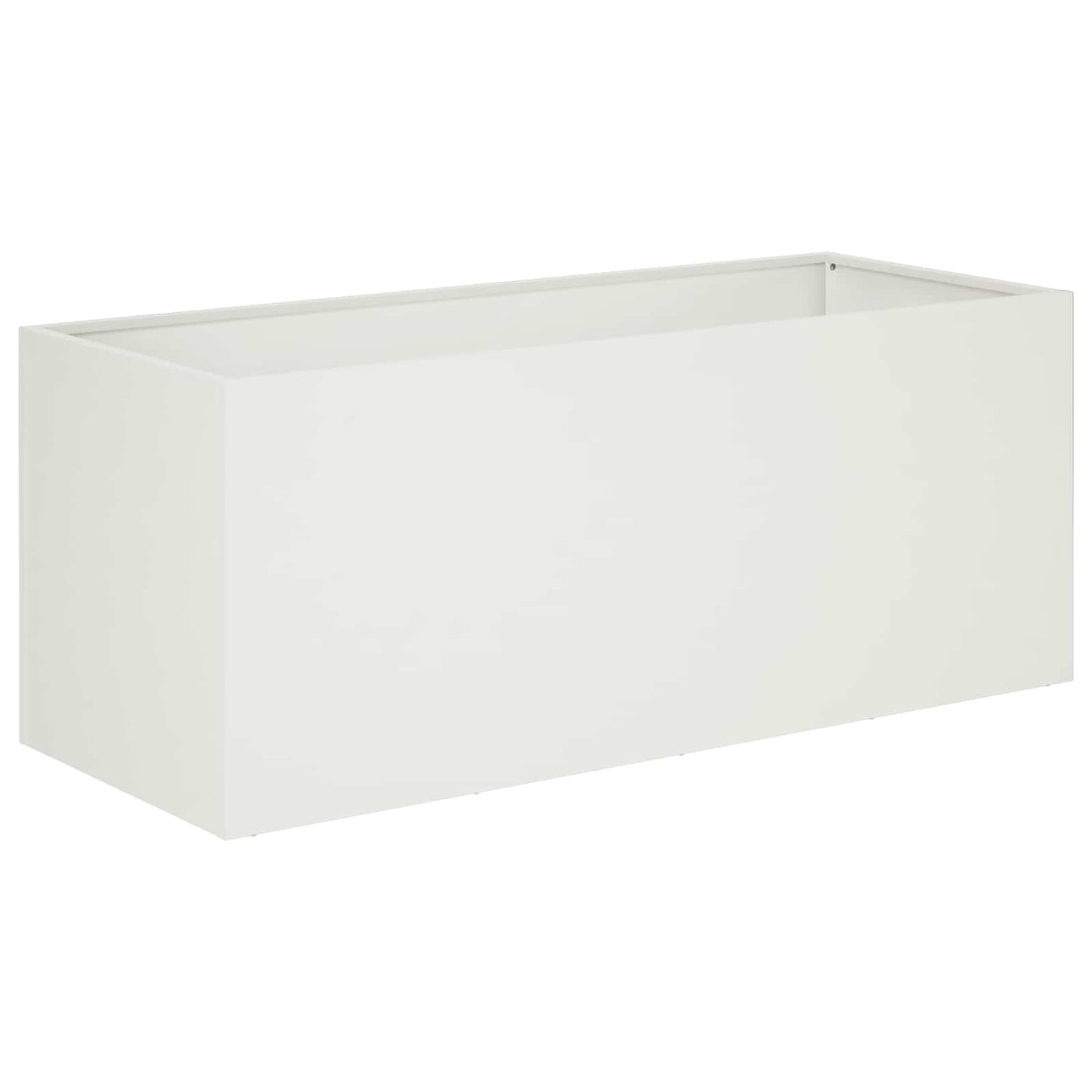 vidaXL Garden Planter White 80 x 40 x 40 cm Cold-rolled Steel 2