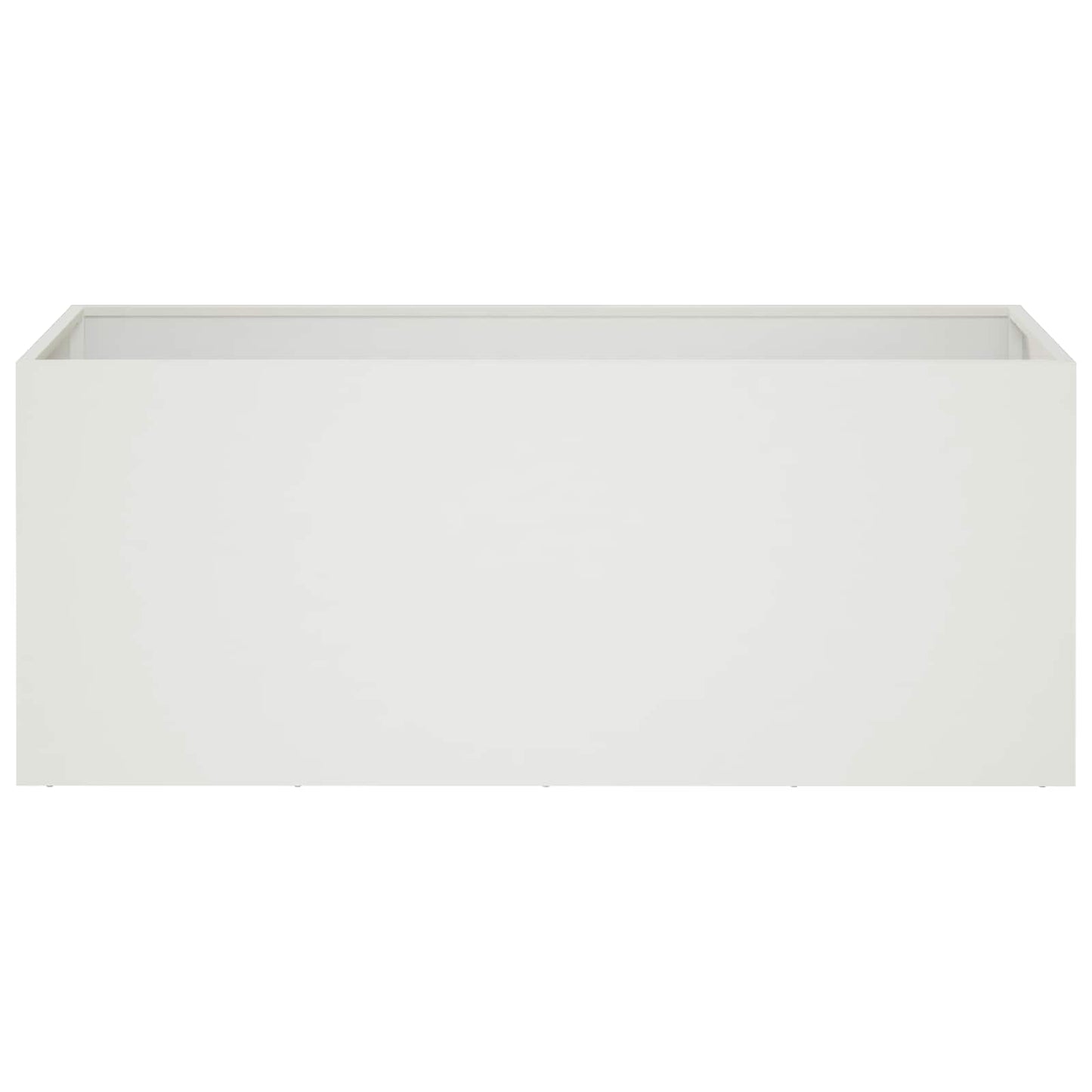 vidaXL Garden Planter White 80 x 40 x 40 cm Cold-rolled Steel 3