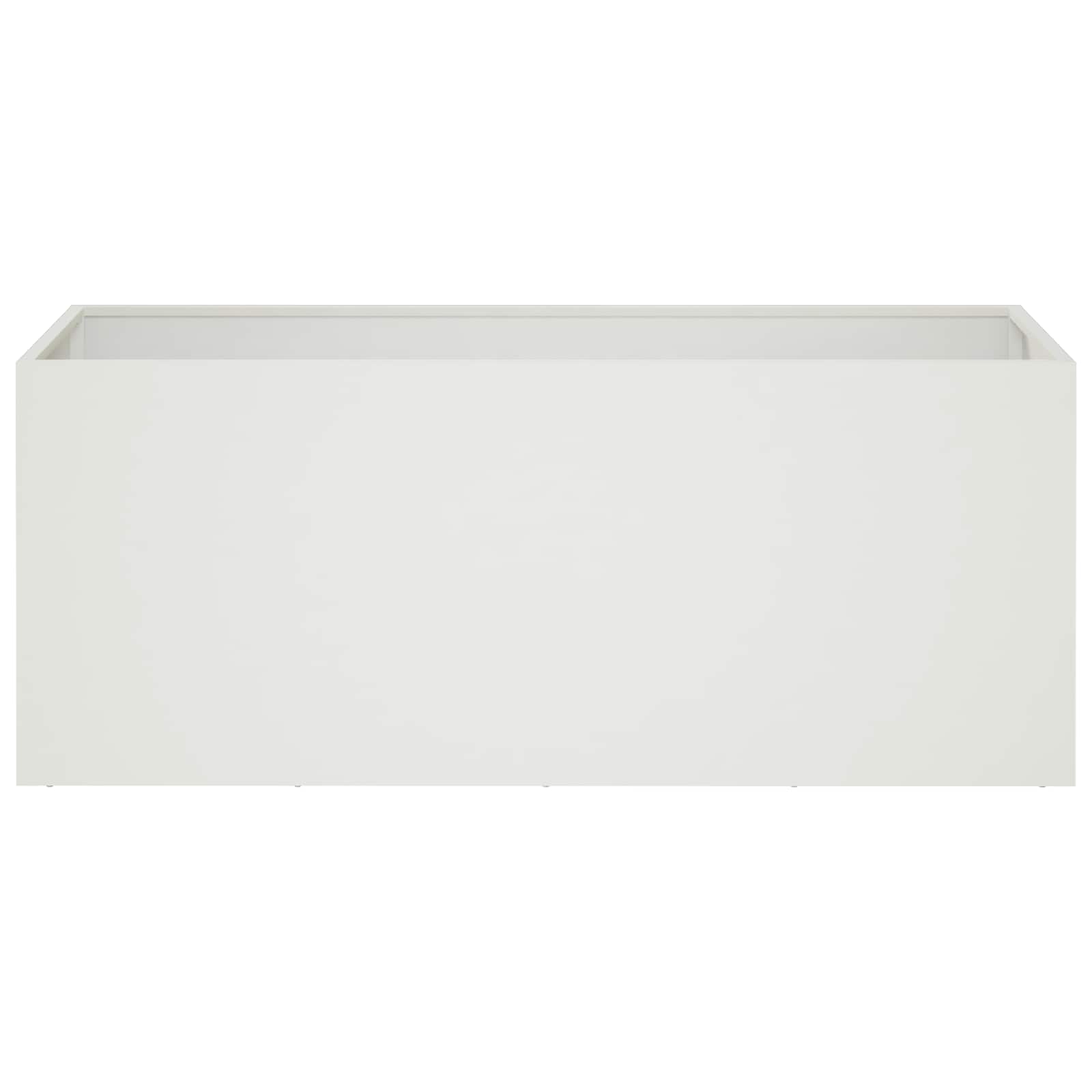 vidaXL Garden Planter White 80 x 40 x 40 cm Cold-rolled Steel 3