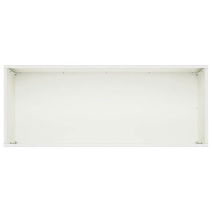 vidaXL Garden Planter White 80 x 40 x 40 cm Cold-rolled Steel 4